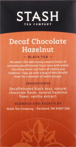 Stash Decaf Chocolate Hazelnut Black Tea Perspective: right