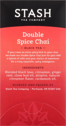 Stash Double Spice Chai Black Tea Bags Perspective: right