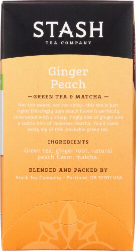 Stash Ginger Peach Green Tea with Matcha Perspective: right