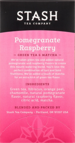 Stash Pomegranate Raspberry Green Tea Perspective: right