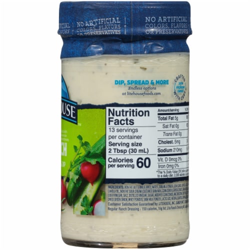 Litehouse Lite Ranch Salad Dressing & Dip Perspective: right