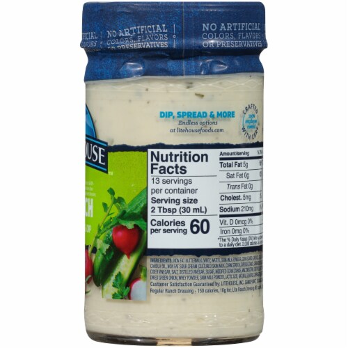 Litehouse Lite Ranch Salad Dressing & Dip Perspective: right