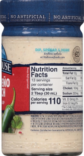 Litehouse Jalapeno Ranch Dressing & Dip Perspective: right