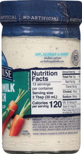 Litehouse® Buttermilk Ranch Dressing & Dip Perspective: right