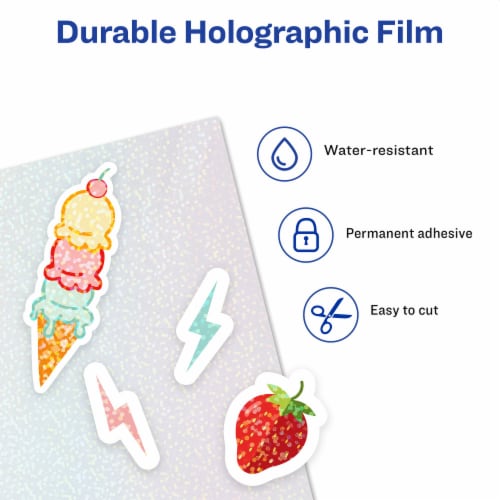 Avery Luxe Collection Holographic Laminating Sheet Perspective: right