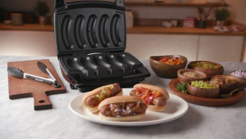 LITIFO Smokeless Portable Electric Grill with Non-Stick Coating (with 2 Cooking Plates)