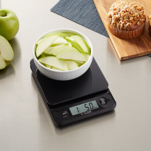 Taylor® Digital Glass Kitchen Scale - Black, 1 ct - Food 4 Less