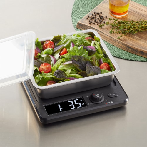 Taylor® Digital Glass Kitchen Scale - Black, 1 ct - Kroger