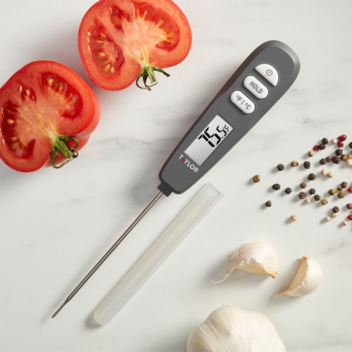 Taylor Waterproof Instant Read Food Thermometer, Red