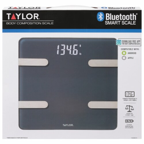 Taylor® Electronic Bathroom Scale Perspective: right