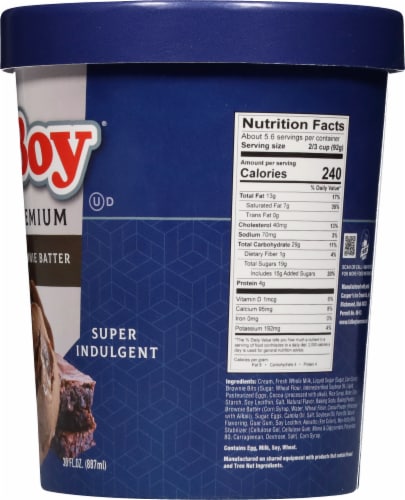 Fatboy Chocolate Brownie Batter Ice Cream Tub Perspective: right