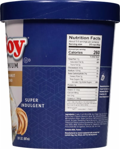 FatBoy® Marshmallow Peanut Butter Overload Ice Cream Tub Perspective: right