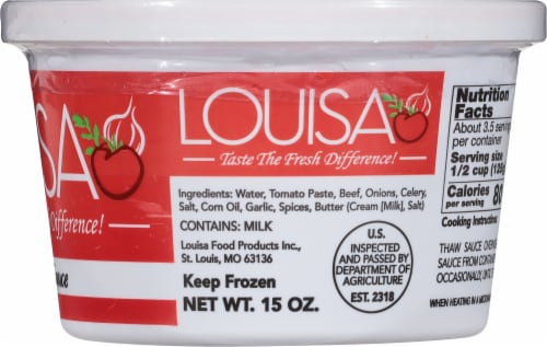 Louisa Meat Sauce Perspective: right