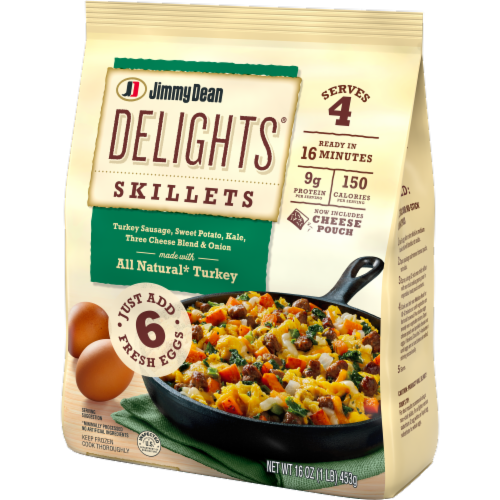 Jimmy Dean Delights® Turkey Sweet Potato Kale & Cheese Skillet Frozen Meal Perspective: right