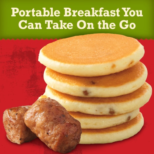 Jimmy Dean® Morning Combos Mini Maple Pancakes and Turkey Sausage Bites single serve Perspective: right