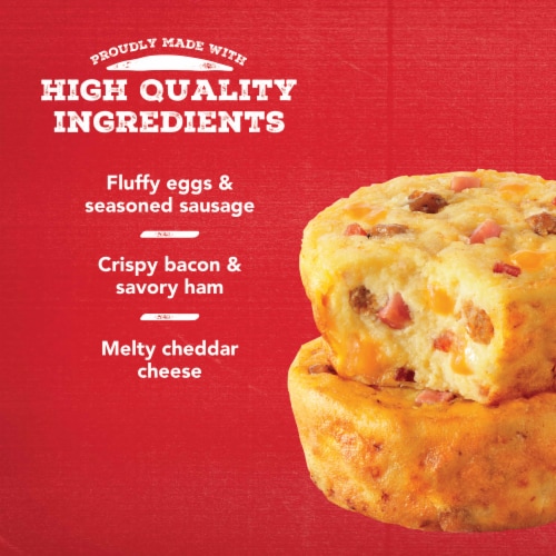 Jimmy Dean® Meat Lovers Frozen Breakfast Egg Bites Perspective: right