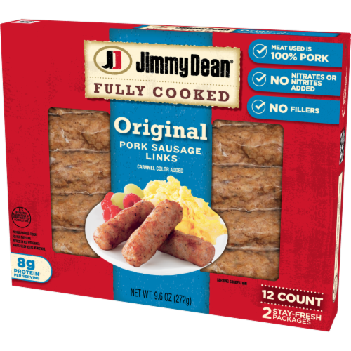 Jimmy Dean® Fully Cooked Original Pork Breakfast Sausage Links Perspective: right