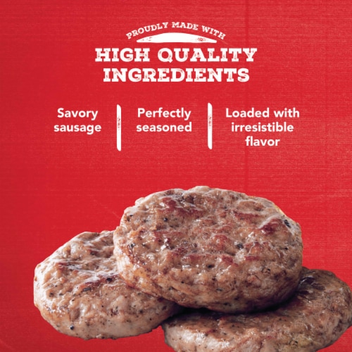 Jimmy Dean® Fully Cooked Original Pork Sausage Patties Perspective: right