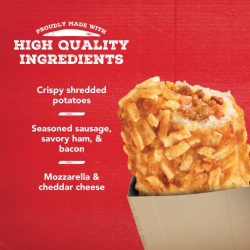 Jimmy Dean® Meat Lovers Stuffed Hash Browns Perspective: right