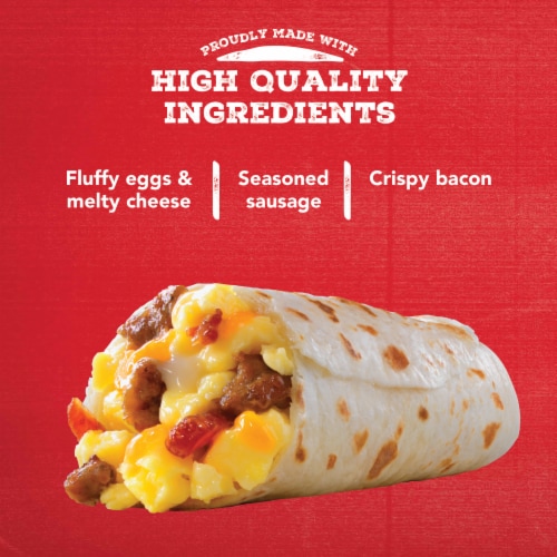 Jimmy Dean® Meat Lovers Frozen Breakfast Burritos Perspective: right