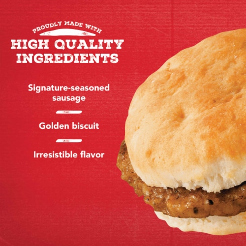 Jimmy Dean® Snack Size Sausage Biscuit Frozen Breakfast Sandwiches Perspective: right