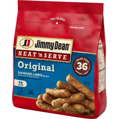Jimmy Dean® Heat 'N Serve Original Sausage Links, 36 ct / 23.4 oz Fred Meyer