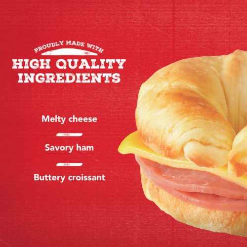 Jimmy Dean® Ham & Cheese Croissant Frozen Breakfast Sandwiches Perspective: right