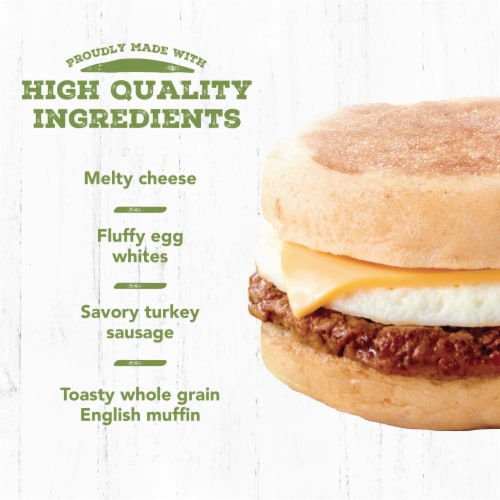 Jimmy Dean Delights® Turkey Sausage Egg White & Cheese English Muffin Sandwiches