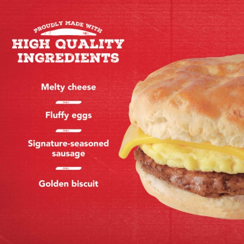 Jimmy Dean® Sausage Egg and Cheese Biscuit Frozen Breakfast Sandwich Perspective: right