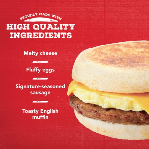 Jimmy Dean® Sausage Egg & Cheese English Muffin Frozen Breakfast Sandwiches Perspective: right