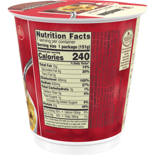 Jimmy Dean Simple Scrambles® Steak & Cheddar Breakfast Cup Perspective: right
