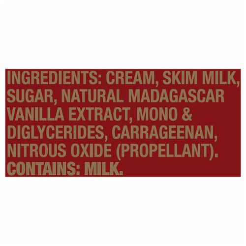 President Creamy Gourmet Whipped Cream Dessert Topping Vanilla Flavor Perspective: right