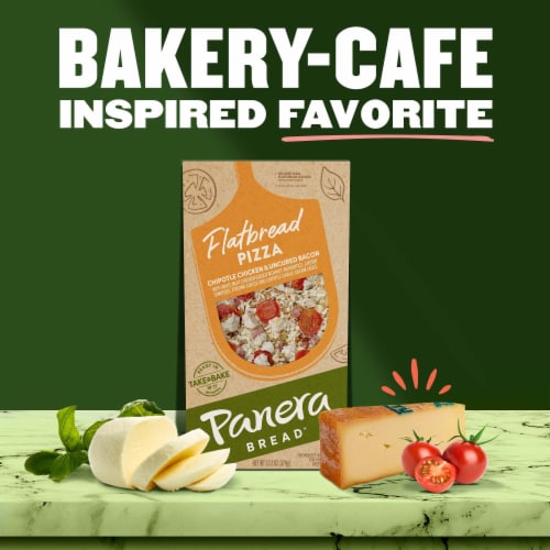 Panera Bread Ready-to-Heat Chipotle Chicken & Uncured Bacon Flatbread Pizza Perspective: right