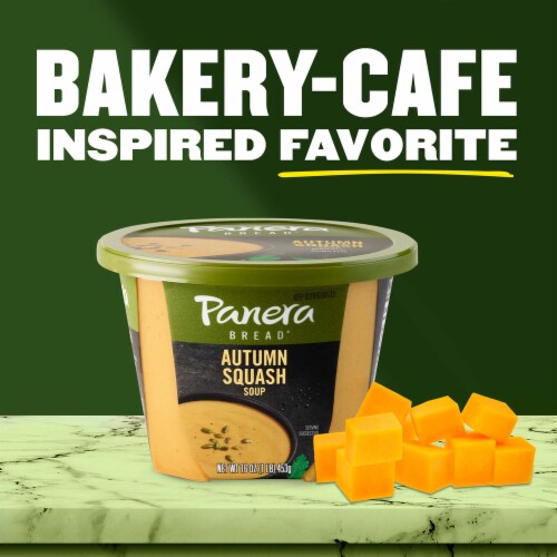 Panera Bread Ready-to-Heat Gluten Free Autumn Squash Soup Cup Perspective: right