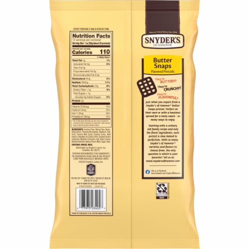 Snyder's of Hanover Butter Snaps Pretzels Perspective: right