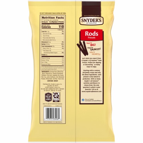 Snyder's of Hanover Pretzel Rods Perspective: right