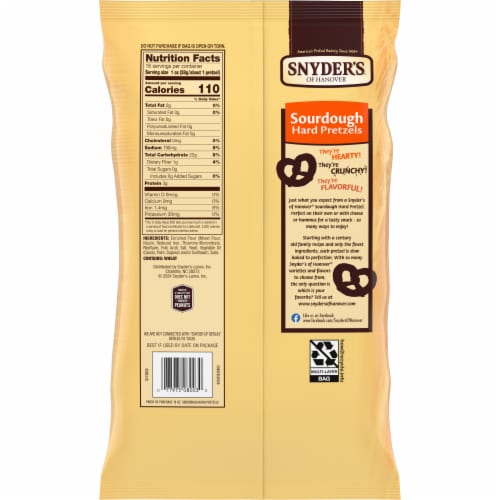 Snyder's of Hanover Sourdough Hard Pretzels Perspective: right