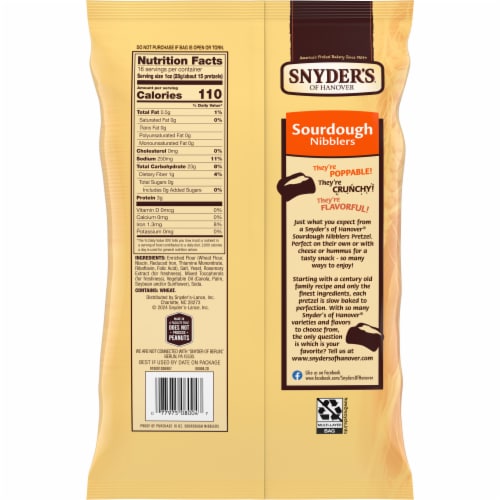 Snyder's of Hanover Family Size Sourdough Nibblers Perspective: right