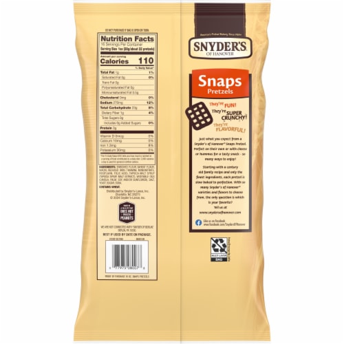 Snyder's® of Hanover Snaps Pretzels Family Size Perspective: right