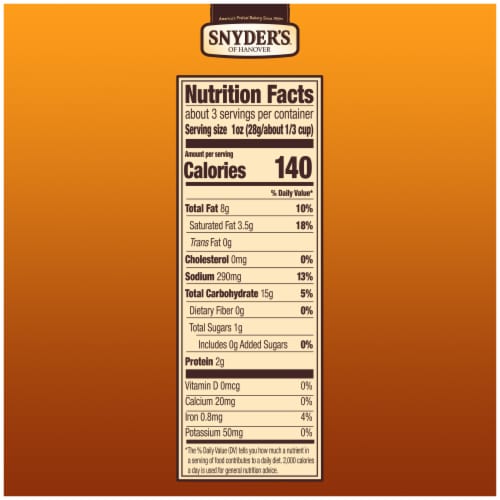 Snyder's of Hanover Pretzel Pieces Cheddar Cheese Perspective: right