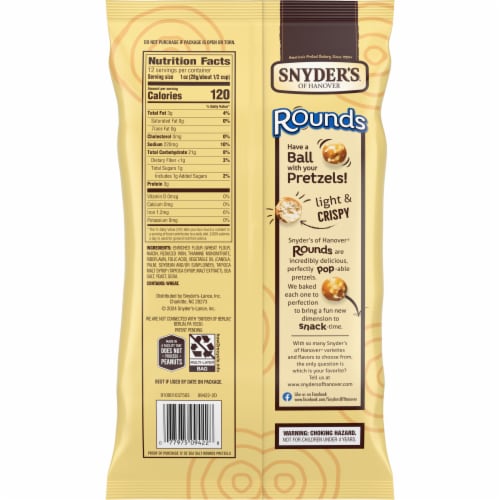 Snyder's of Hanover Sea Salt Pretzel Rounds Perspective: right