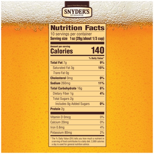 Snyder's of Hanover Pretzel Pieces Limited Edition Snyderfest Beer Cheese Perspective: right