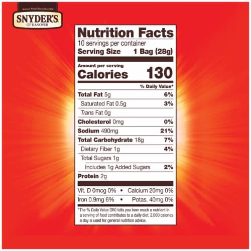 Snyder's of Hanover Twisted Seasoned Pretzel Sticks 1 Oz Snack Bags Perspective: right