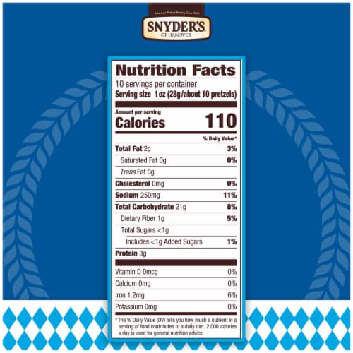 Snyder's of Hanover Pretzels, Oktoberfest Pretzel Rings Infused with Beer Flavor, 10 Oz Perspective: right