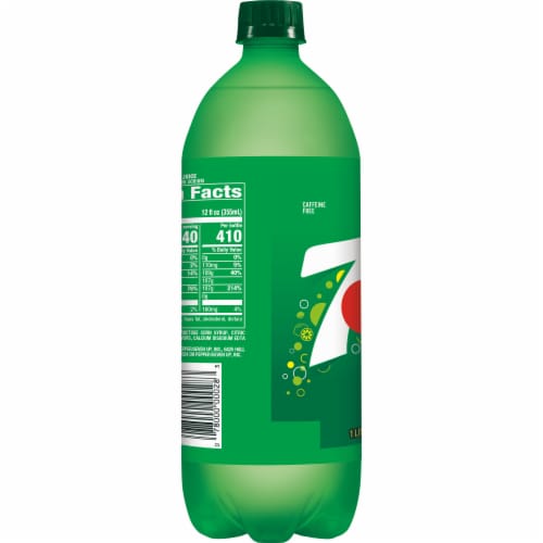 7UP Lemon Lime Caffeine-Free Soda Bottle Perspective: right