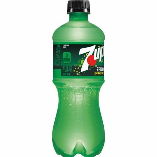 7UP Zero Sugar Lemon-Lime Soda Perspective: right