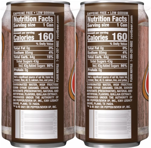 A W Root Beer Soda Cans Fl Oz Kroger