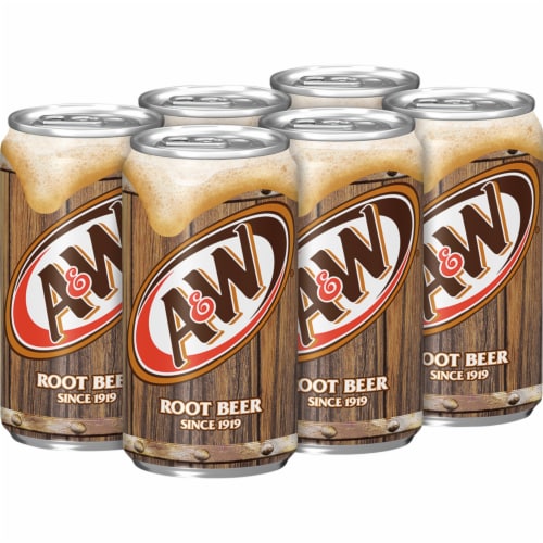 A&W® Root Beer Soda Mini Cans Perspective: right