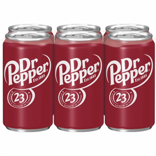 Dr Pepper Soda Mini Cans Perspective: right