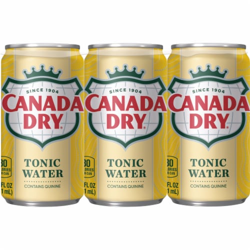 Canada Dry Tonic Water Cans Perspective: right